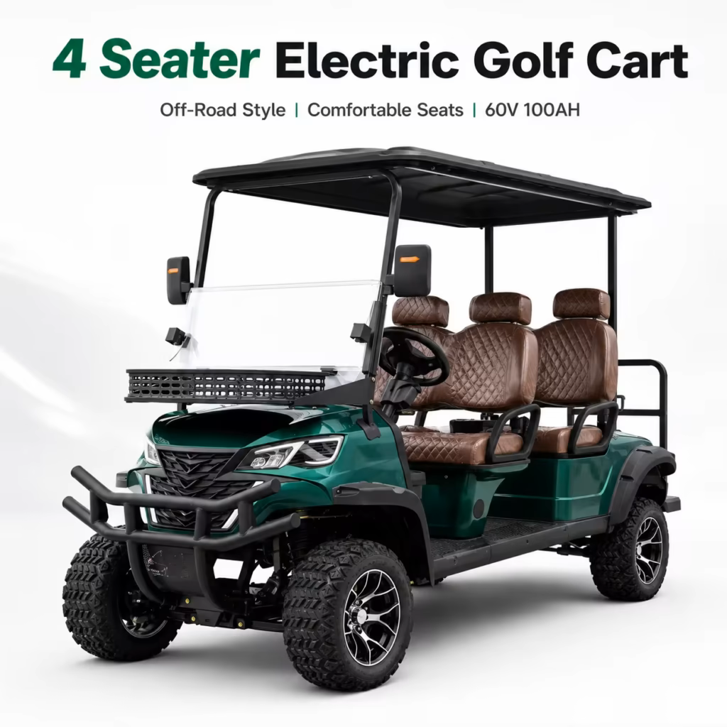 customizable color 4 seater electric golf cart